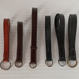 PASSANTE IN CUOIO per redini di ritorno Lavoro alla Corda 